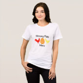 Haan, paasei, kip Tri-Blend shirt (Voorkant volledig)