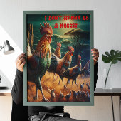 Haan Rendez-vous in de wei Poster