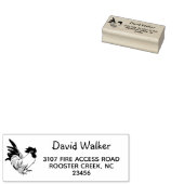 Haan Retouradres Stempel van Rubber (Gestempeld)