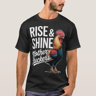 Haan "Rijs en Schijn Moederkloppers" Grappige Boer T-shirt