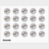 Haan Rivalen Ronde Sticker (Vel)