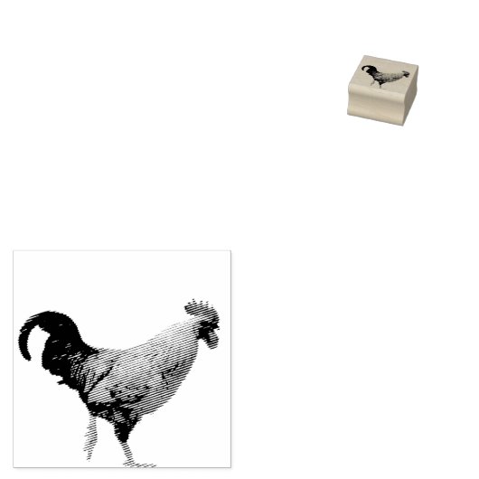 haan rubberstempel (Gestempeld)