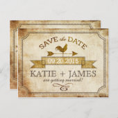  Haan Rustiek Land Save the Date Aankondigingskaart (Voorkant / Achterkant)