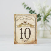 haan rustieke land tafel nummer Kaart (Staand voorkant)