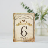  haan rustieke land tafel nummer Kaart (Staand voorkant)