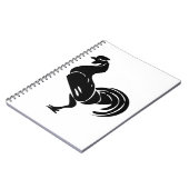 Haan silhouet notitieboek (Linkerzijde)