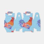 Haan Trouwtaart Favorietendoos Rood Blauw Bedankdoosjes (Uitgevouwen)