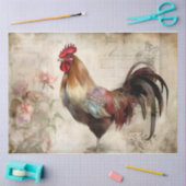 Haan twee tissuepapier (Craft)