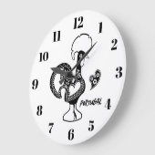 Haan van Barcelos, Portugal, silhouete Grote Klok (Hoek)