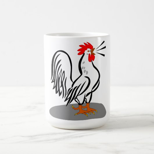 Haan Vector Illustratie Koffie Mok (Center)