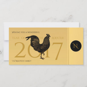  Haan Vietnamees Nieuwjaar 2017 Feestdagenkaart