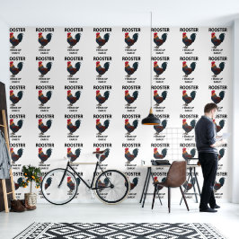 Haan Vogel Ik Wakker Vroeg Grappig Haan Behang