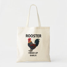 Haan Vogel Ik Word Vroeg Wakker Grappige Haan