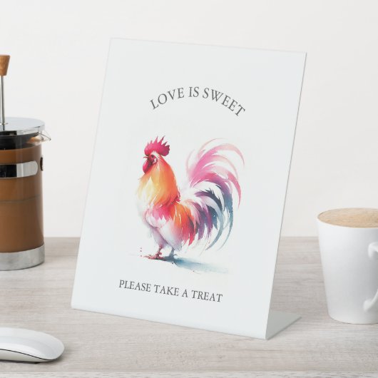 haan-voorkeurssignaal reclamebord met voetstuk (Insitu)