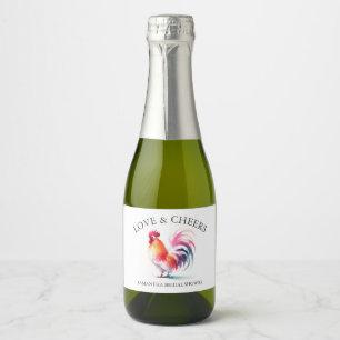 Haan Vrijgezellenfeest geschenken voor gasten Sparkling Wijnetiket
