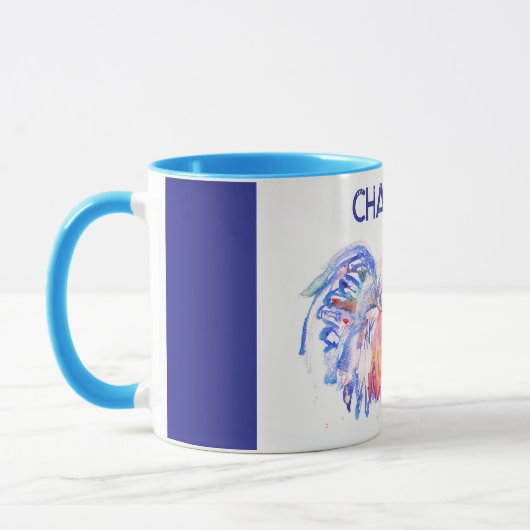 Haan Waterverf Kippenvogel Kinder Jongens Mok (Links)