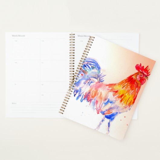 Haan Waterverf Kippenvogel Kinder Jongens Notitieb Planner (Display)