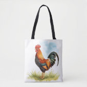 Haan Waterverf Tote Bag (Voorkant)