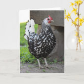 Haan wenskaart kaart (Gele Bloem)