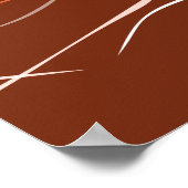 Haan Zonsondergang Oranje Keuken Muur Kunst - Post Poster (Hoek)