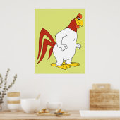 Haanhaan de Lawaaihaan Poster (Keuken)