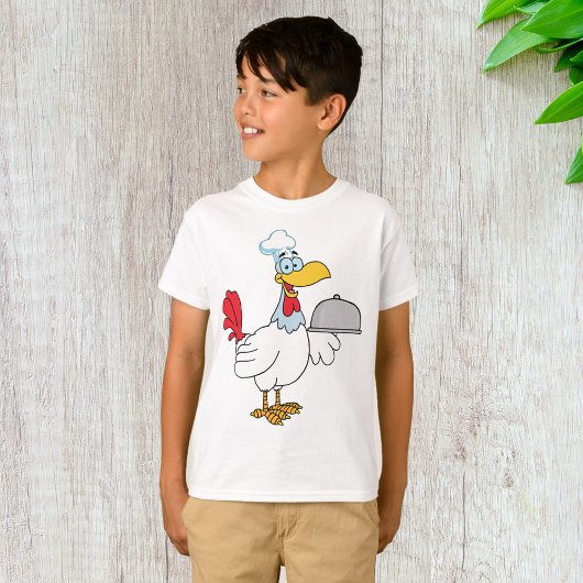 Haantje dat eten serveert t-shirt
