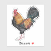 Haantje Kip Foto Sticker (Vel)