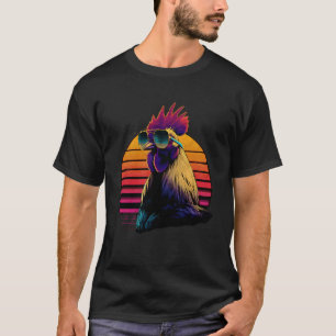 Haantje Kip met Zonnebril Motief Cool Kip T-shirt