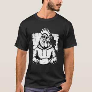 Haantje Kip met Zonnebril Motief Cool Kip T-shirt