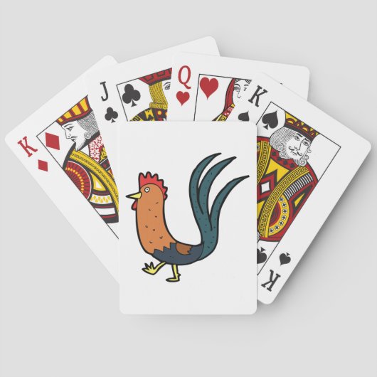 haantje pokerkaarten (Achterkant)