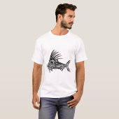 Haanvis Shirt - Cool Rooster Vis Tril Design (Voorkant volledig)
