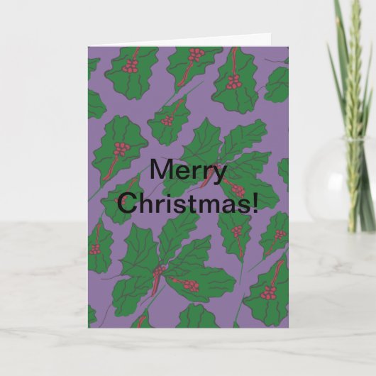Haapy Holly Days Kaart (Voorkant)