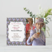 HAAR 1E VERJAARDAG INVITE KAART (Staand voorkant)