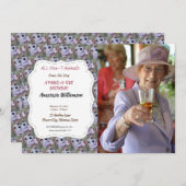 HAAR 1E VERJAARDAG INVITE KAART (Voorkant / Achterkant)