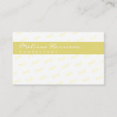 haar aantrekkelijke moderne professionele citroeng visitekaartje (Voorkant)