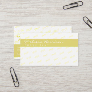 haar aantrekkelijke moderne professionele citroeng visitekaartje