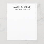 Haar Accessoires Display Verpakking Kaart (Voorkant)