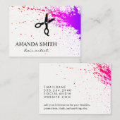 Haar Artistry Express Spatter Salon Scissors Visitekaartje (Voorkant / Achterkant)