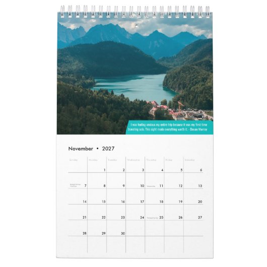 Haar avonturen 2022 reiskalender kalender (Nov 2027)