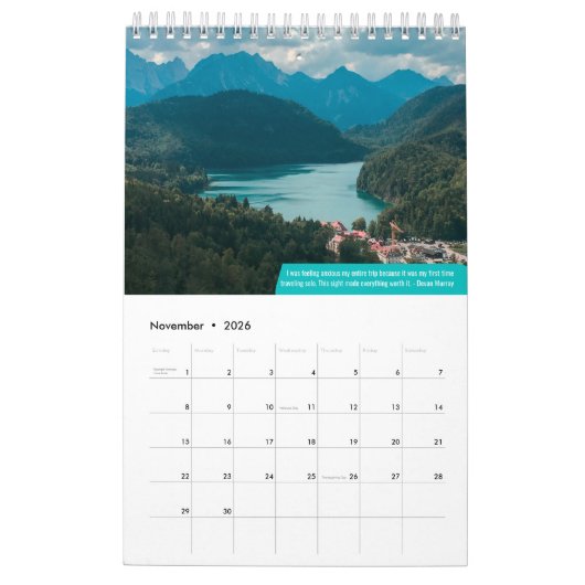Haar avonturen 2022 reiskalender kalender (Nov 2026)