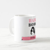 Haar Baas Gepersonaliseerde Stylist Mok (Voorkant links)
