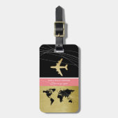 haar bagage identificeren bagagelabel (Voorkant verticaal)