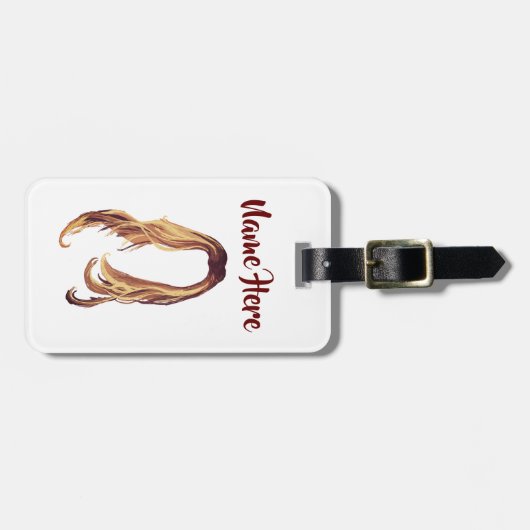 Haar Bagagelabel (Voorkant horizontaal)