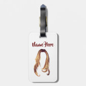 Haar Bagagelabel (Achterkant verticaal)