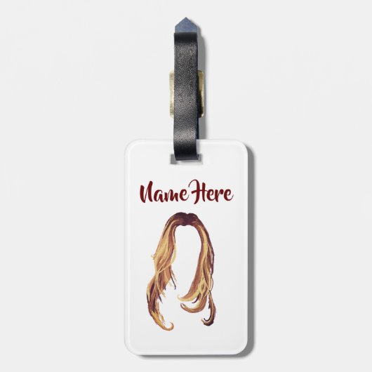 Haar Bagagelabel (Achterkant verticaal)