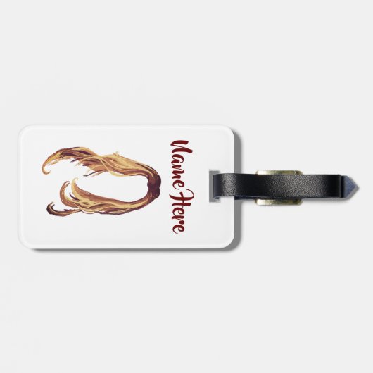 Haar Bagagelabel (Achterkant horizontaal)