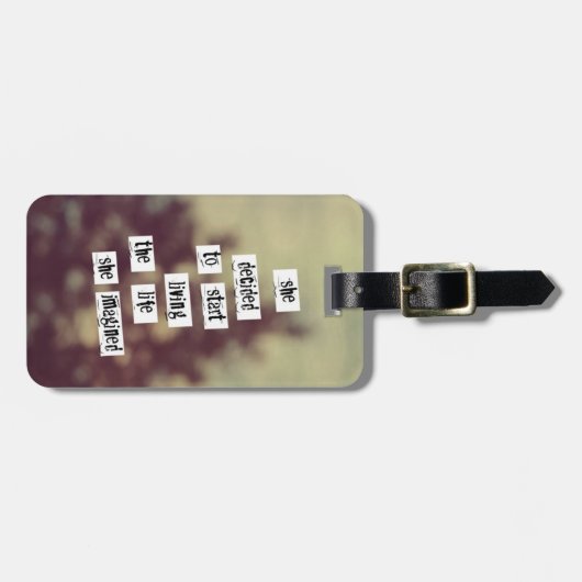 Haar Bagagelabel (Voorkant horizontaal)