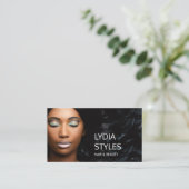 Haar Beauty Salon Professionele Moderne Foto Visitekaartje (Staand voorkant)