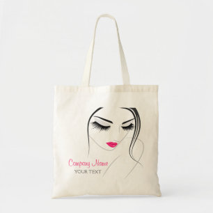 Haar & Beauty salon vrouw wimpers Tote Bag
