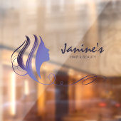 Haar & Beauty Silhouette Bue ID873 Raamsticker (Vel 2)